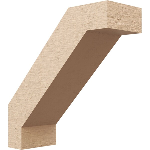 Ekena Millwork 5-inch W x 14-inch D x 14-inch H Burlington Rough Cedar Woodgrain TimberThane Knee Brace, Primed BRCUR05X14X14BURRCPR - main